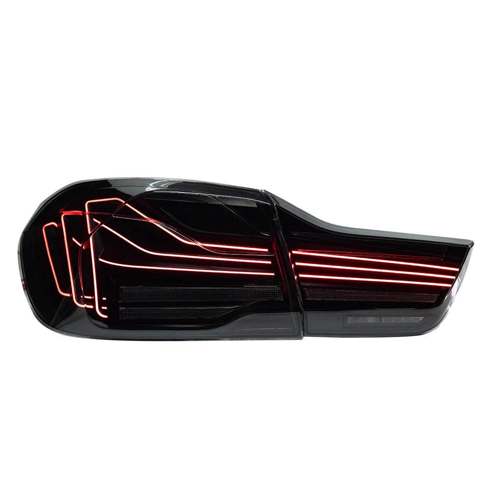 BMW F32/F82 CSL Laser Style Led Taillights, Smoked/Red (2013-2019)