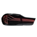 BMW F32/F82 CSL Laser Style Led Taillights, Smoked/Red (2013-2019)