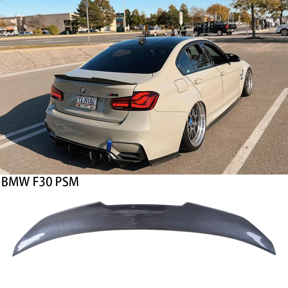BMW F30/F80 PSM Style Carbon Fiber Trunk Spoiler