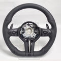 F10 F15 Perforated Leather Flat-Bottom Steering Wheel