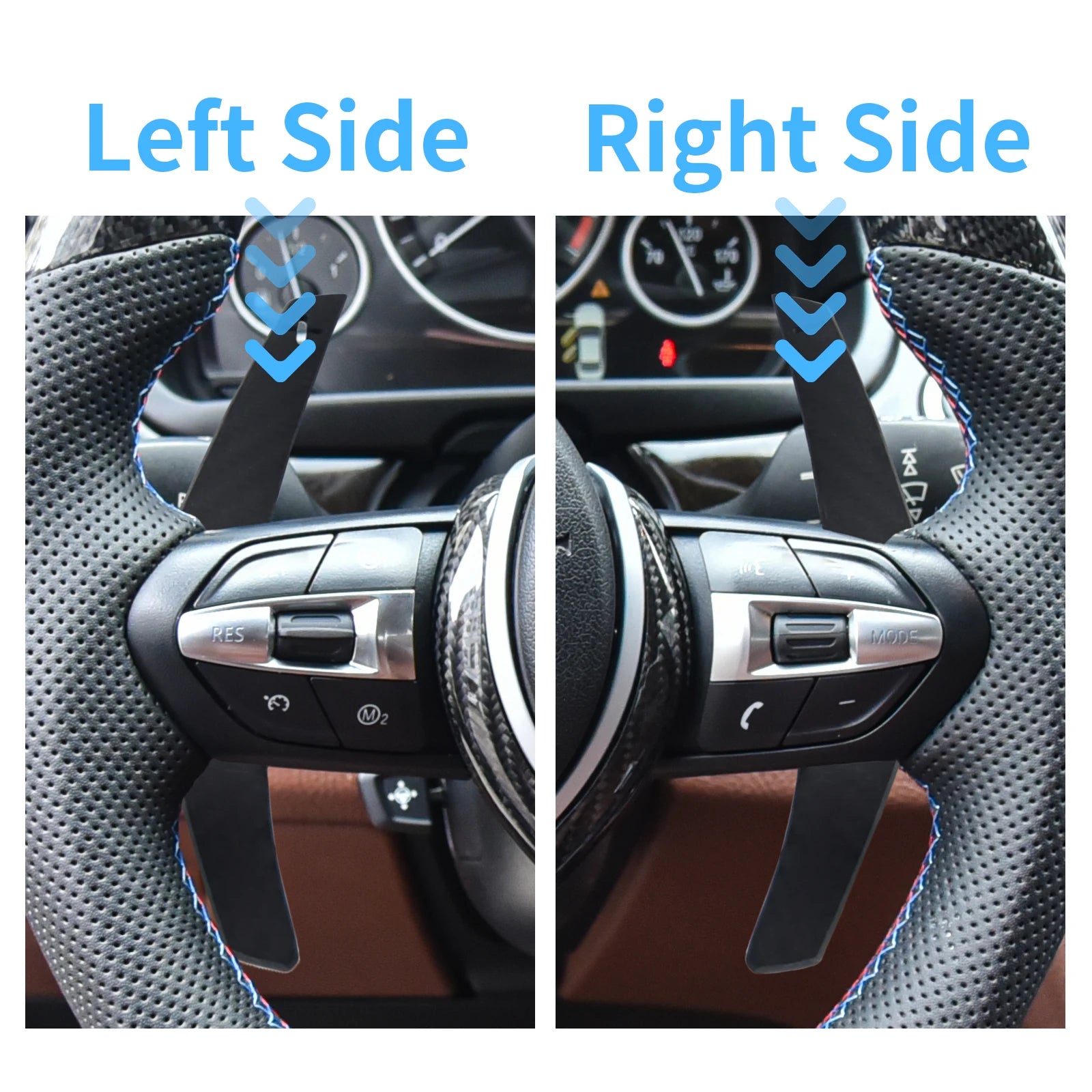 Magnetic Dry Carbon Fiber Paddle Shifters for BMW F Series
